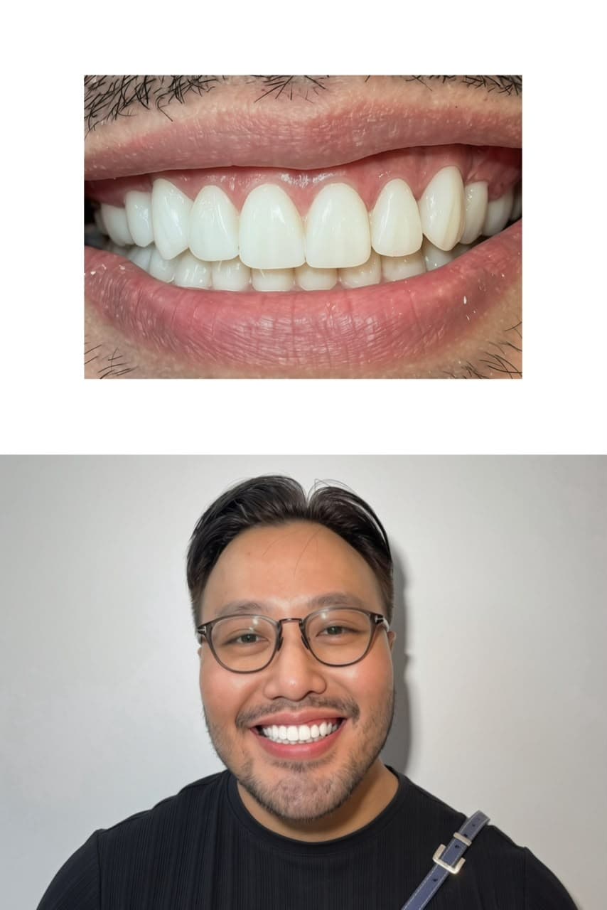 Smile result — Porcelain Veneer by Dr. Raynald
